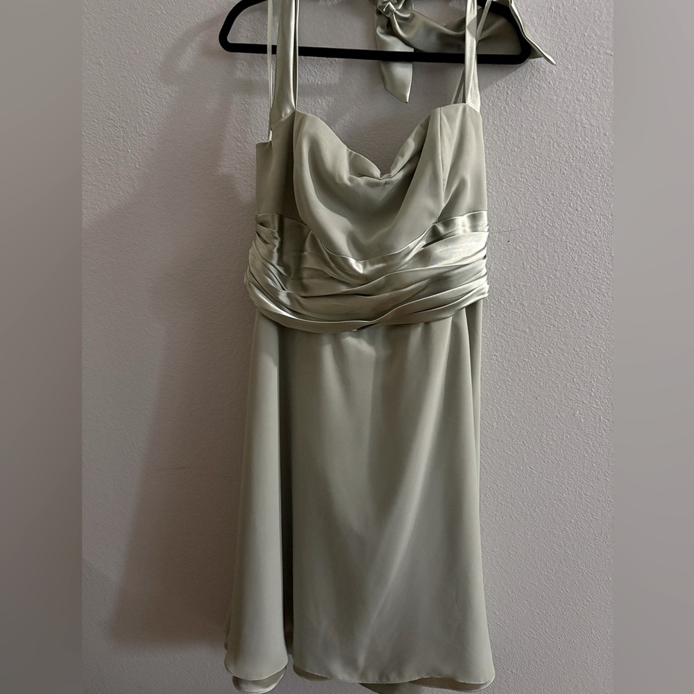 Elegant Sage Green Dress